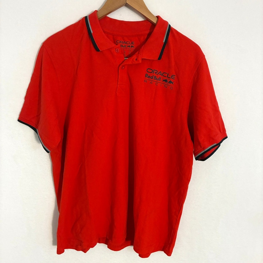 Oracle Red Bull Racing Polo Shirt Men's 2XL Red Short Sleeve Formula 1 F1